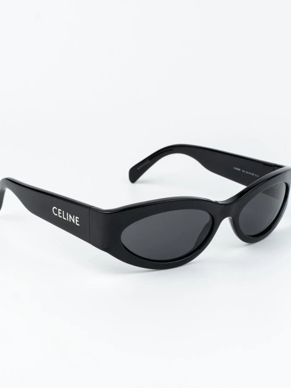 Celine Women Sunglasses Black Grey Cat Eye CL40288I MONOCHROMS 01A NEW AUTHENTIC - Picture 3 of 13
